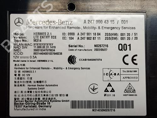 Electronic module MERCEDES-BENZ VITO Tourer (W447) 114 CDI (447.701, 447.703, 447.705) | BP30569444M83  - Image 5