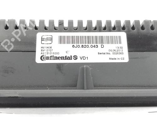 Climate control SEAT IBIZA IV (6J5, 6P1) 1.2 TSI | BP6408878I5 