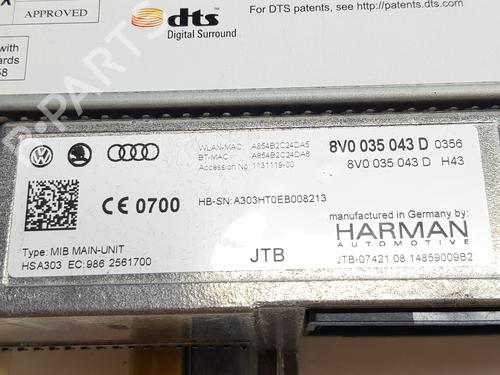 Electronic module AUDI A3 (8V1, 8VK) S3 quattro | BP37630977M83 - Image 3