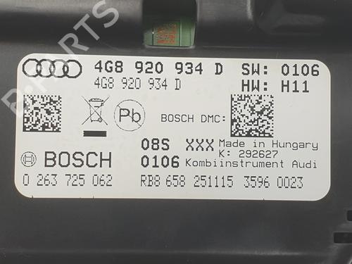 Instrument cluster AUDI A6 C7 (4G2, 4GC) 2.0 TDI | BP29591060C47 