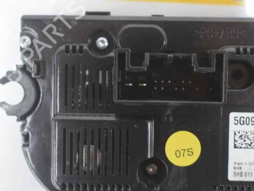 Climate control VW GOLF VII (5G1, BQ1, BE1, BE2) 2.0 GTD | BP878101I5 