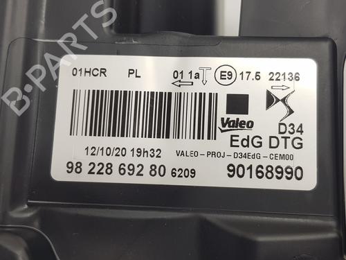 Right headlight DS DS 3 / DS 3 CROSSBACK (UR_, UC_, UJ_) | BP32306257C29