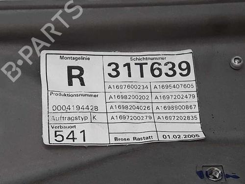 Front right window mechanism MERCEDES-BENZ A-CLASS (W169) A 180 CDI (169.007, 169.307) | BP3386881C23 