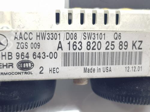 Climate control MERCEDES-BENZ M-CLASS (W163) ML 270 CDI (163.113) | BP31096336I5 