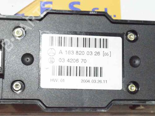 Right rear window switch MERCEDES-BENZ M-CLASS (W163) ML 270 CDI (163.113) | BP1364303I28 