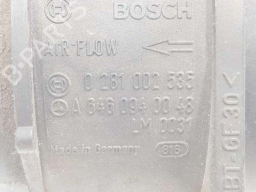 Mass air flow sensor MERCEDES-BENZ C-CLASS T-Model (S204) C 200 CDI (204.201) | BP6968736M95 