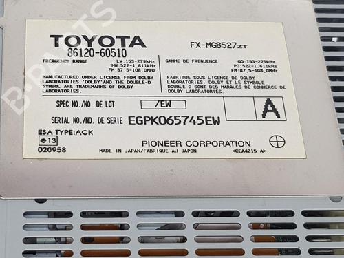 Radio TOYOTA LAND CRUISER PRADO (_J12_) 3.0 D-4D (KDJ120, KDJ125) | BP8828282E6 