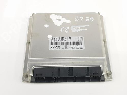 Used Engine control unit (ECU) MERCEDES-BENZ A-CLASS (W168) A 170 CDI (168.009, 168.109) (95 hp) 16992622