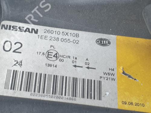 Right headlight NISSAN NAVARA NP300 (D40) 2.5 dCi 4WD | BP29708579C29 