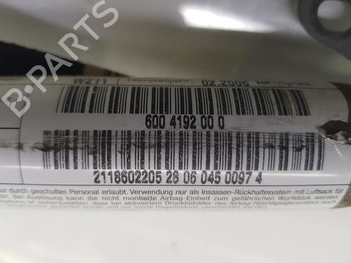 Right curtain airbag MERCEDES-BENZ E-CLASS (W211) E 280 CDI (211.020) | BP10663589C12 