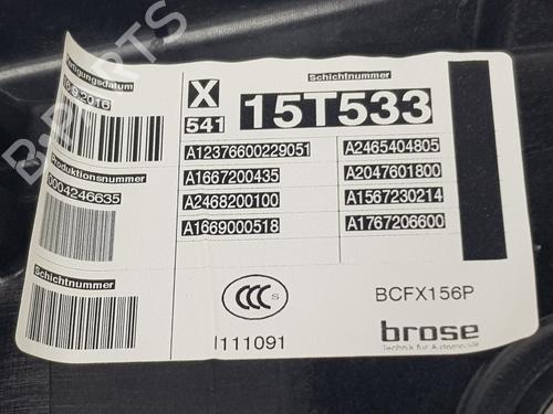 Front right window mechanism MERCEDES-BENZ GLA-CLASS (X156) GLA 200 CDI / d (156.908) | BP21073209C23 