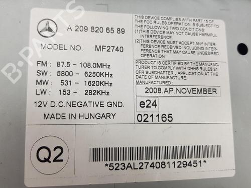 Radio MERCEDES-BENZ C-CLASS Coupe (CL203) C 220 CDI (203.708) | BP3381404E6 