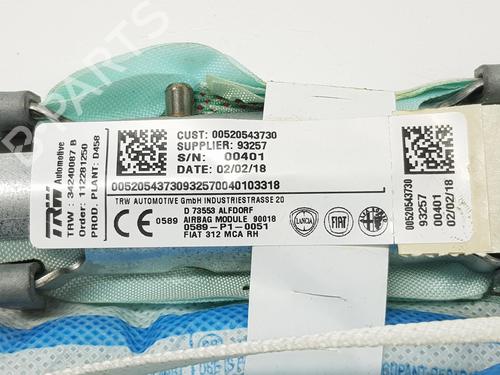 Right curtain airbag FIAT 500 (312_) 1.2 LPG (312AXA1A) | BP18418596C12