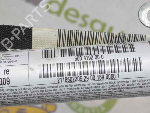 Right curtain airbag MERCEDES-BENZ E-CLASS (W211) E 320 CDI (211.026) | BP799872C12 