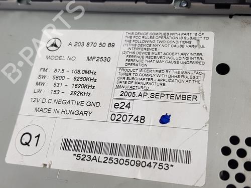 Radio MERCEDES-BENZ C-CLASS Coupe (CL203) C 220 CDI (203.708) | BP28961416E6 