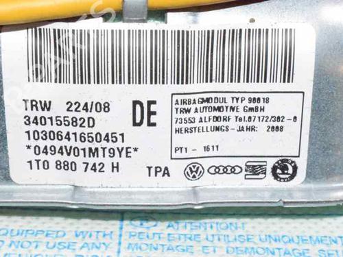 Right curtain airbag VW TOURAN (1T1, 1T2) 1.9 TDI | BP756355C12 