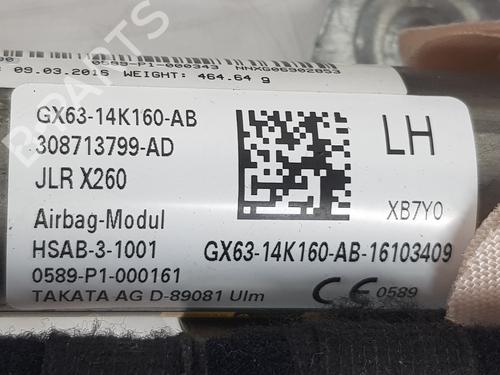 Left curtain airbag JAGUAR XF I (X250) 2.2 D | BP13695810C11 