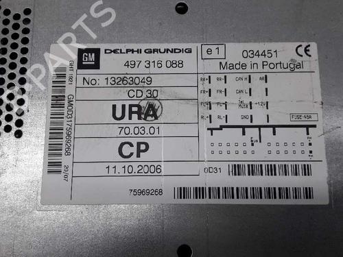 Radio OPEL ZAFIRA / ZAFIRA FAMILY B (A05) 1.9 CDTI (M75) | BP4378143E6 