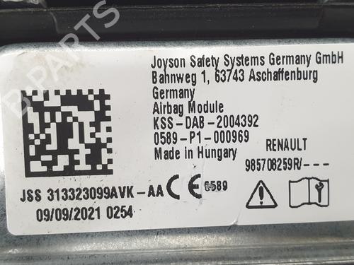 Kollisonspute sett DACIA DUSTER SUV Van 1.5 dCi 4x4 | BP9554960C86 