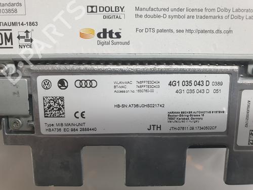 Elektronisk modul AUDI A6 C7 (4G2, 4GC) 2.0 TDI | BP29591042M83 
