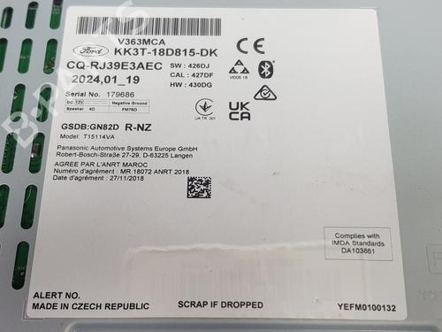 Radio FORD TRANSIT V363 Platform/Chassis (FED, FFD) 2.0 EcoBlue | BP31840540E6