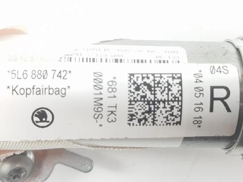 Right curtain airbag SKODA YETI (5L) 2.0 TDI 4x4 | BP16094589C12 