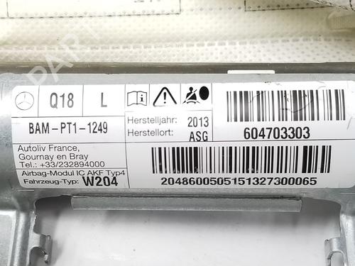 Left curtain airbag MERCEDES-BENZ C-CLASS (W204) C 220 CDI (204.008) | BP9209668C11 
