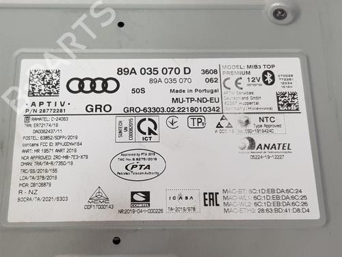 Radio AUDI Q4 E-TRON SUV (F4B) 50 quattro | BP27879562E6 