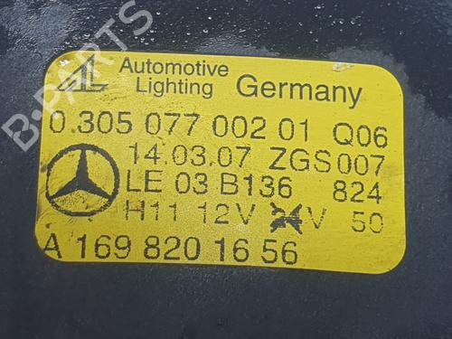Right front fog light MERCEDES-BENZ A-CLASS (W169) A 160 (169.031, 169.331) | BP27868512C31