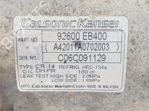 AC compressor NISSAN NAVARA NP300 (D40) 2.5 dCi 4WD | BP16698864M34 
