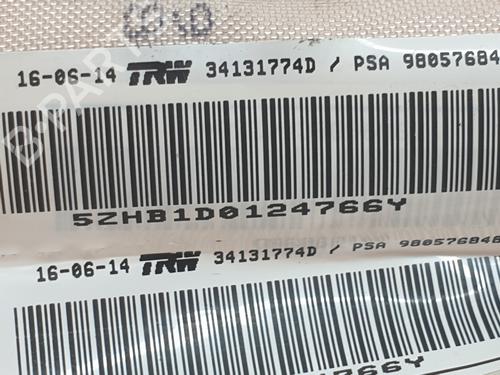 Right curtain airbag PEUGEOT 308 II (LB_, LP_, LW_, LH_, L3_) 1.6 HDi | BP23092767C12 