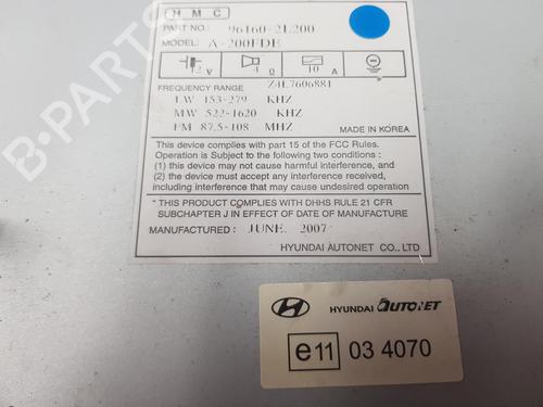 Radio HYUNDAI i30 (FD) 1.6 | BP16845803E6 