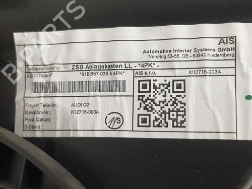 Glove box AUDI Q2 (GAB, GAG) 30 TFSI | BP17217936C95 