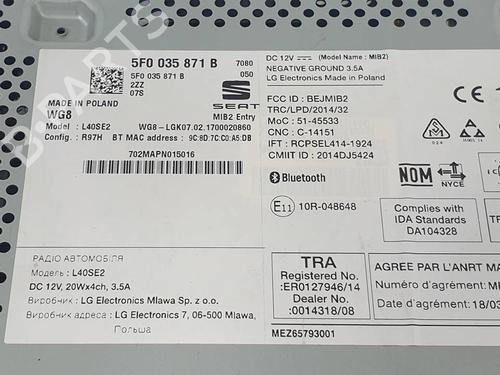Radio SEAT LEON ST (5F8) 1.2 TSI | BP39070071E6  - Image 5