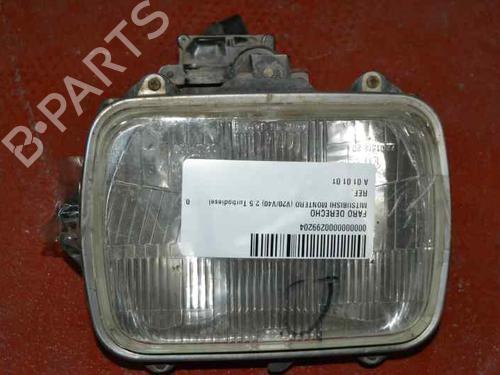 Right headlight MITSUBISHI PAJERO II Canvas Top (V2_W, V4_W) 2.5 TD 4WD (V24C, V24W) (99 hp) 1258434