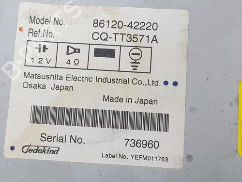 Radio TOYOTA RAV 4 III (_A3_) 2.2 D 4WD (ALA30_, ALA30R) | BP9672682E6 