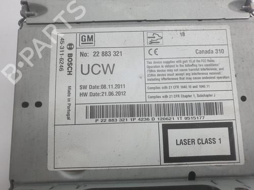 Autoradio OPEL ZAFIRA TOURER C (P12) 2.0 CDTi (75) | BP30759412E6