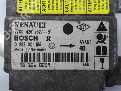ECU airbags RENAULT CLIO II (BB_, CB_) 1.2 (BB0A, BB0F, BB10, BB1K, BB28, BB2D, BB2H, CB0A,... | BP1434805M53 