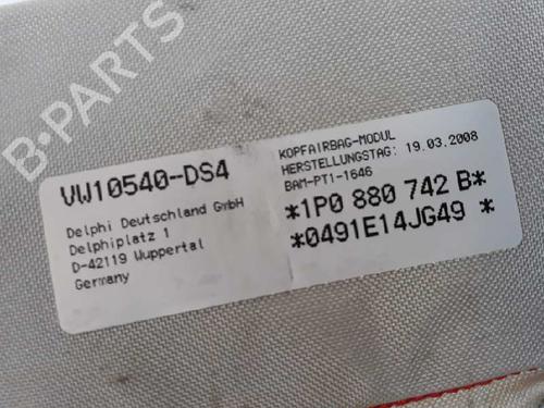 Right curtain airbag SEAT LEON (1P1) 2.0 TDI | BP5547177C12 