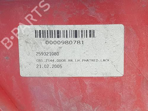 Left rear door SMART FORFOUR (454) 1.5 CDI (454.001) | BP11508382C4 