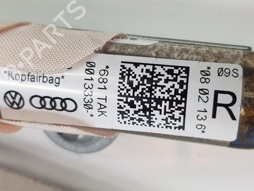 Right curtain airbag VW SCIROCCO III (137, 138) 1.4 TSI | BP20192342C12 