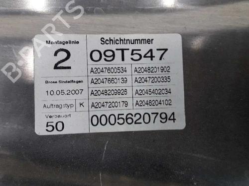 Front left window mechanism MERCEDES-BENZ C-CLASS (W204) C 220 CDI (204.002) | BP2525372C22 