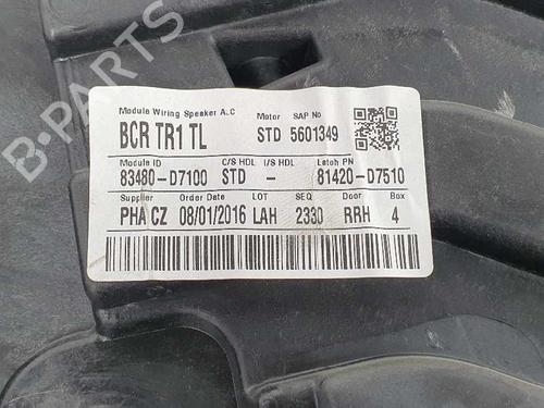 Rear right window mechanism HYUNDAI TUCSON (TL, TLE) 1.6 GDi | BP7579217C25 