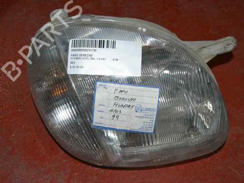 Used Right headlight HYUNDAI ATOS (MX) 1.0 i (54 hp) 1211113