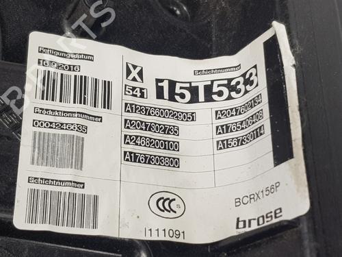 Rear left window mechanism MERCEDES-BENZ GLA-CLASS (X156) GLA 200 CDI / d (156.908) | BP21073212C24 
