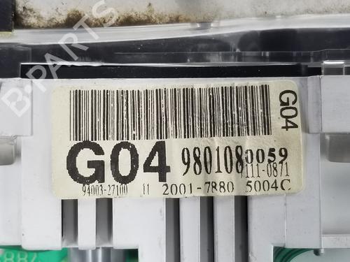 Instrument cluster HYUNDAI COUPE I (RD) 1.6 i 16V | BP8891362C47 