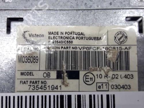 Radio FIAT BRAVO II (198_) 1.9 D Multijet (198AXB1A) | BP2445020E6 