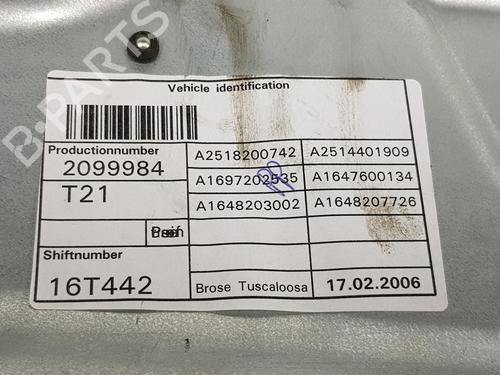 Front left window mechanism MERCEDES-BENZ M-CLASS (W164) ML 320 CDI 4-matic (164.122) | BP17440528C22 