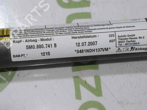 Left curtain airbag VW GOLF PLUS V (5M1, 521) 1.9 TDI | BP770451C11 