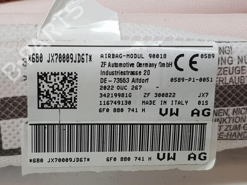 Left curtain airbag SEAT IBIZA V (KJ1, KJG) 1.0 TSI | BP12934489C11 